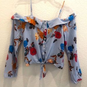 Off the Shoulder Floral Top